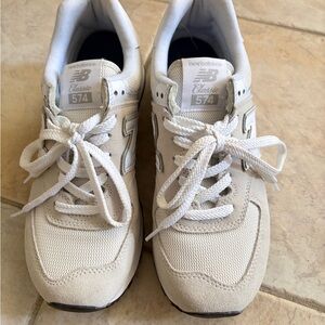 New Balance Cream 574 Sneakers